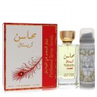 Mahasin Crystal By Lattafa 100ml Edps 2pc Gift Set Womens Perfume